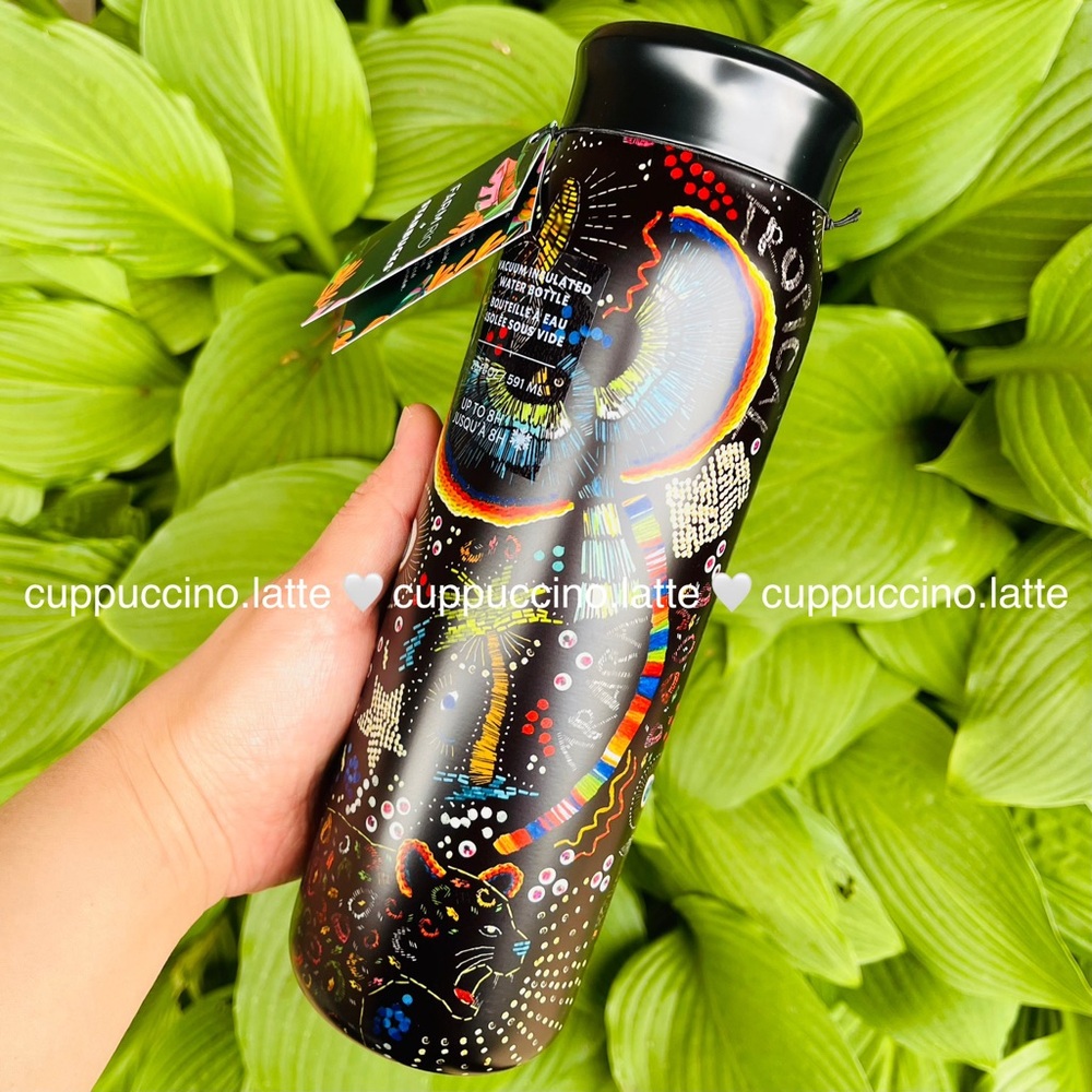 🌈SOLD OUT🌴Starbucks + FARM Rio Black Tropical ‘Borogodo’ SS Tumbler & Bottle - Picture 13 of 16